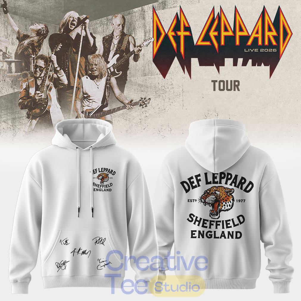 Def Leppard Live 2026 Signature Hoodie