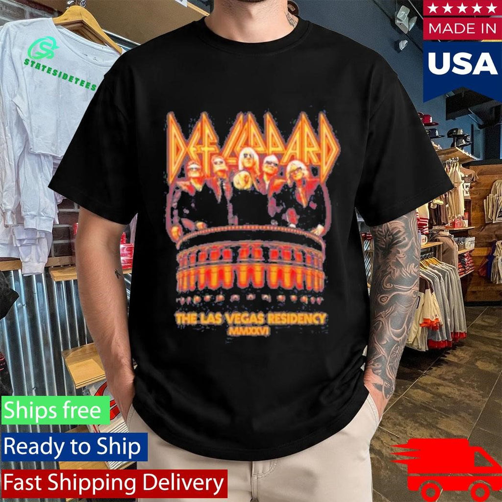 Def Leppard Photo Residency 2026 T-Shirt