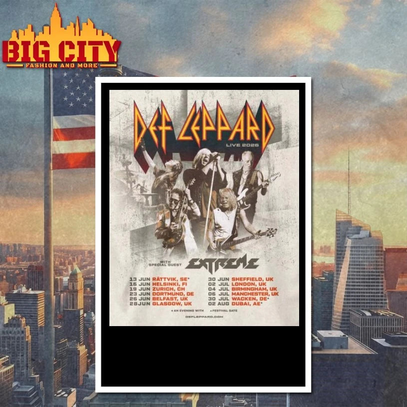 Def Leppard World Tour 2026 t-shirt