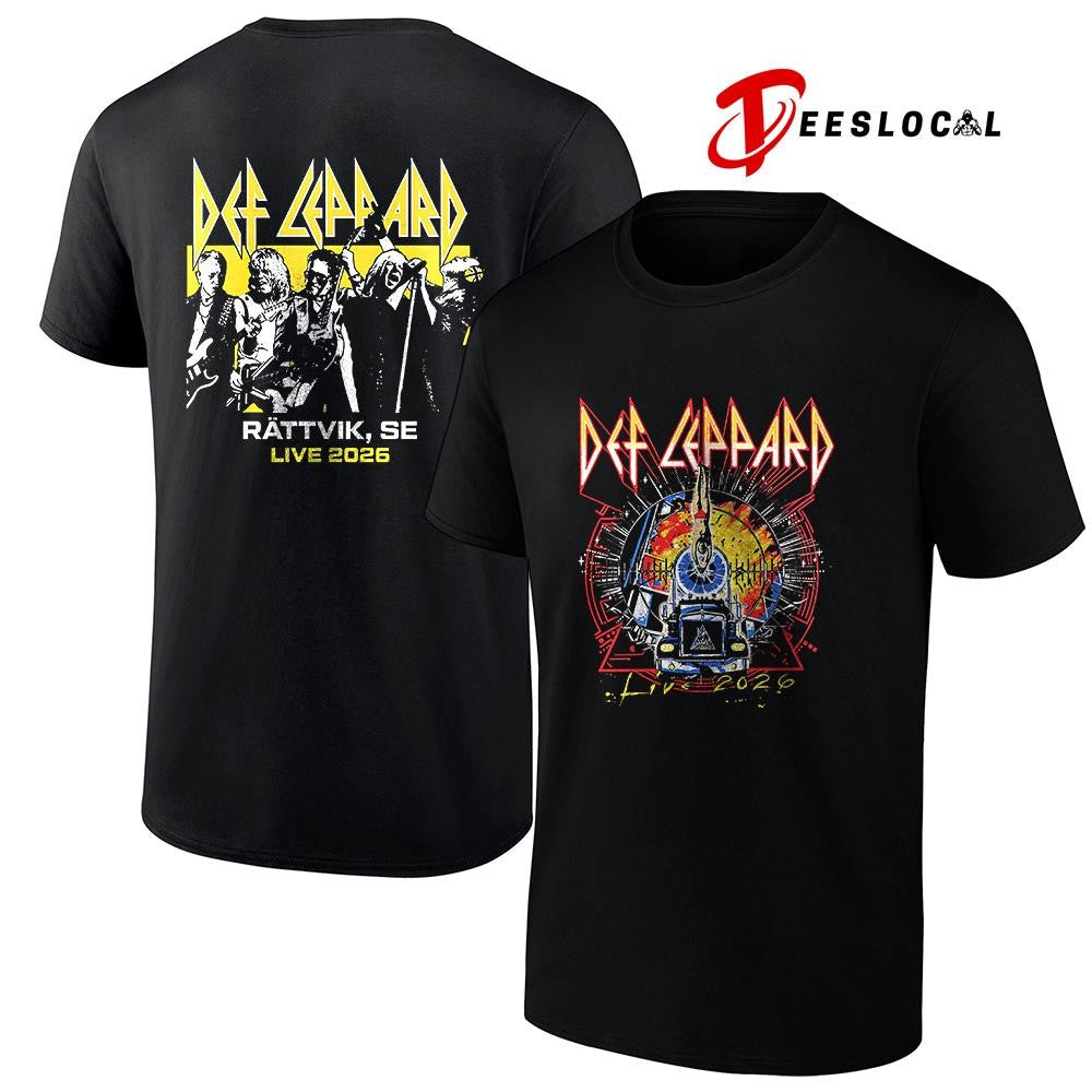 Def Leppard tour UK and EU Rattvik Sweden event shirt