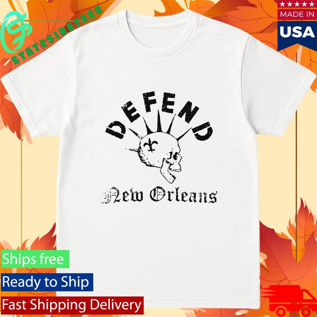Defend New Orleans Skull Shirt