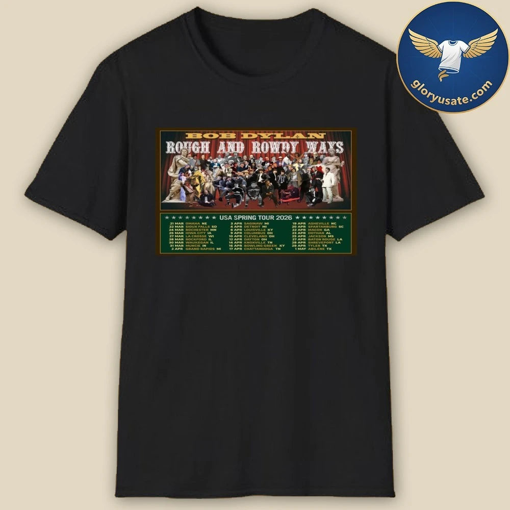 Definitely Dylan USA Spring New Tour 2026 Poster Shirt