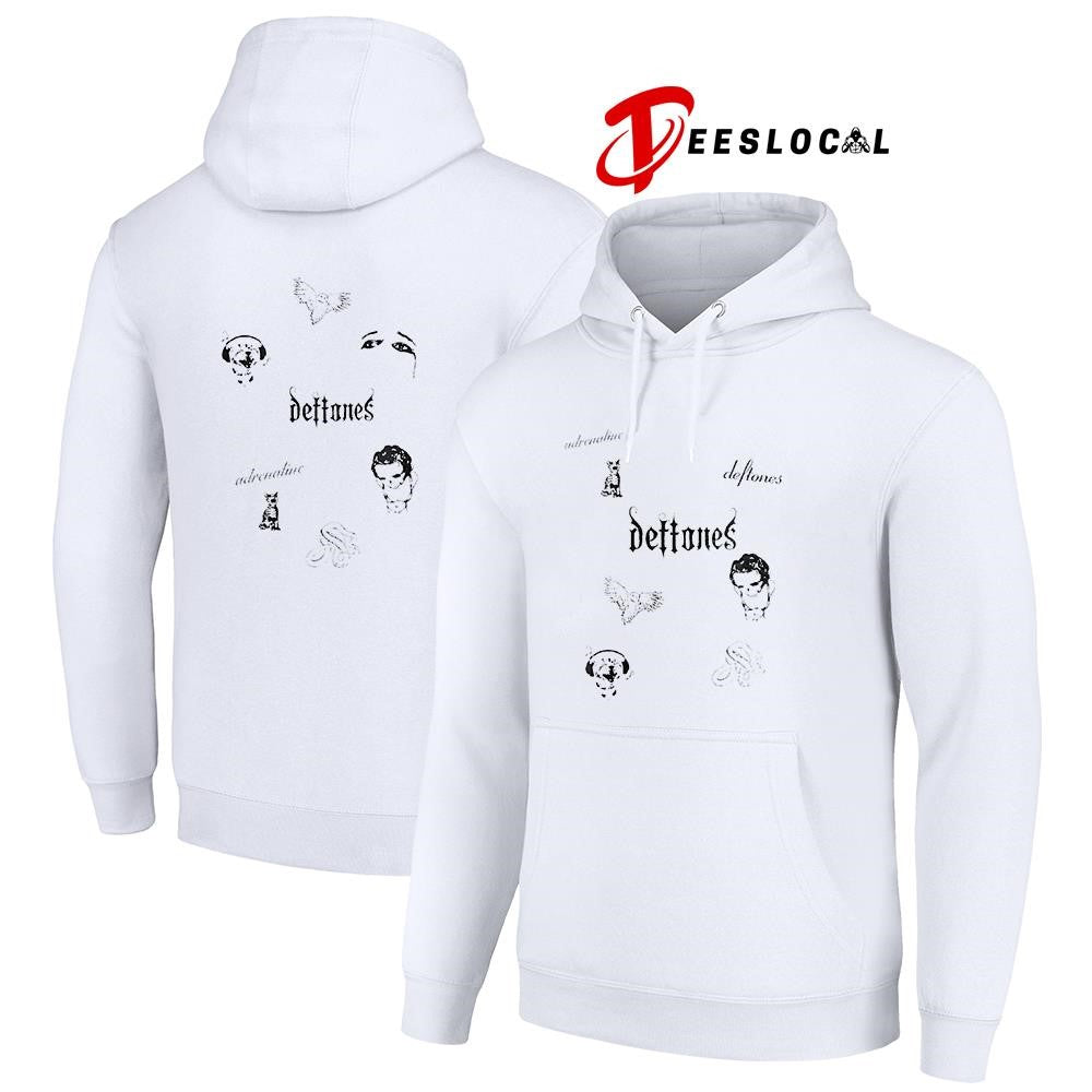Deftone EU and UK tour adrenaline signs graphic shirt