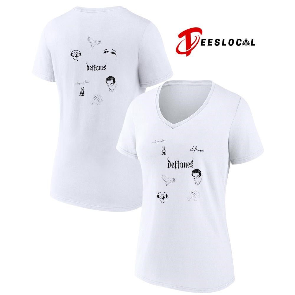 Deftone EU and UK tour adrenaline signs graphic shirt