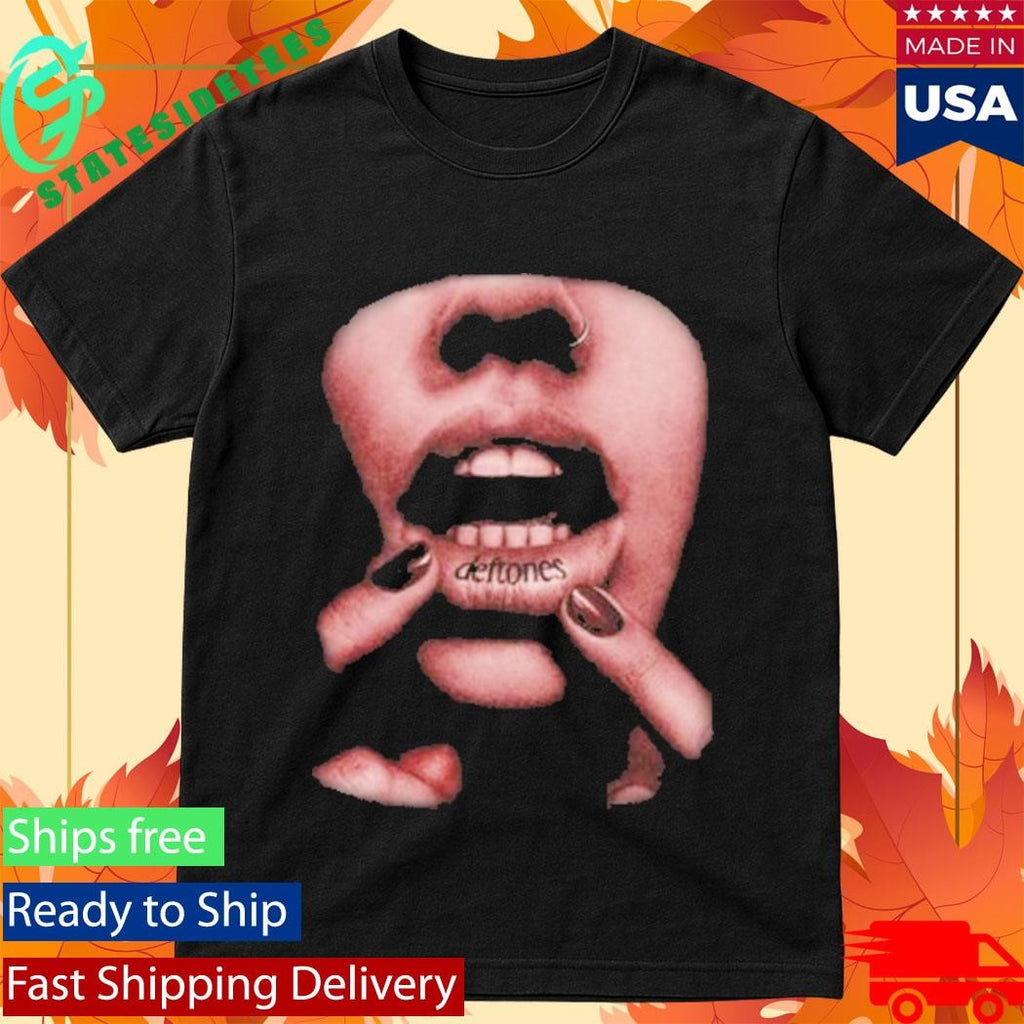 Deftones Black Lip Tattoo T-Shirt