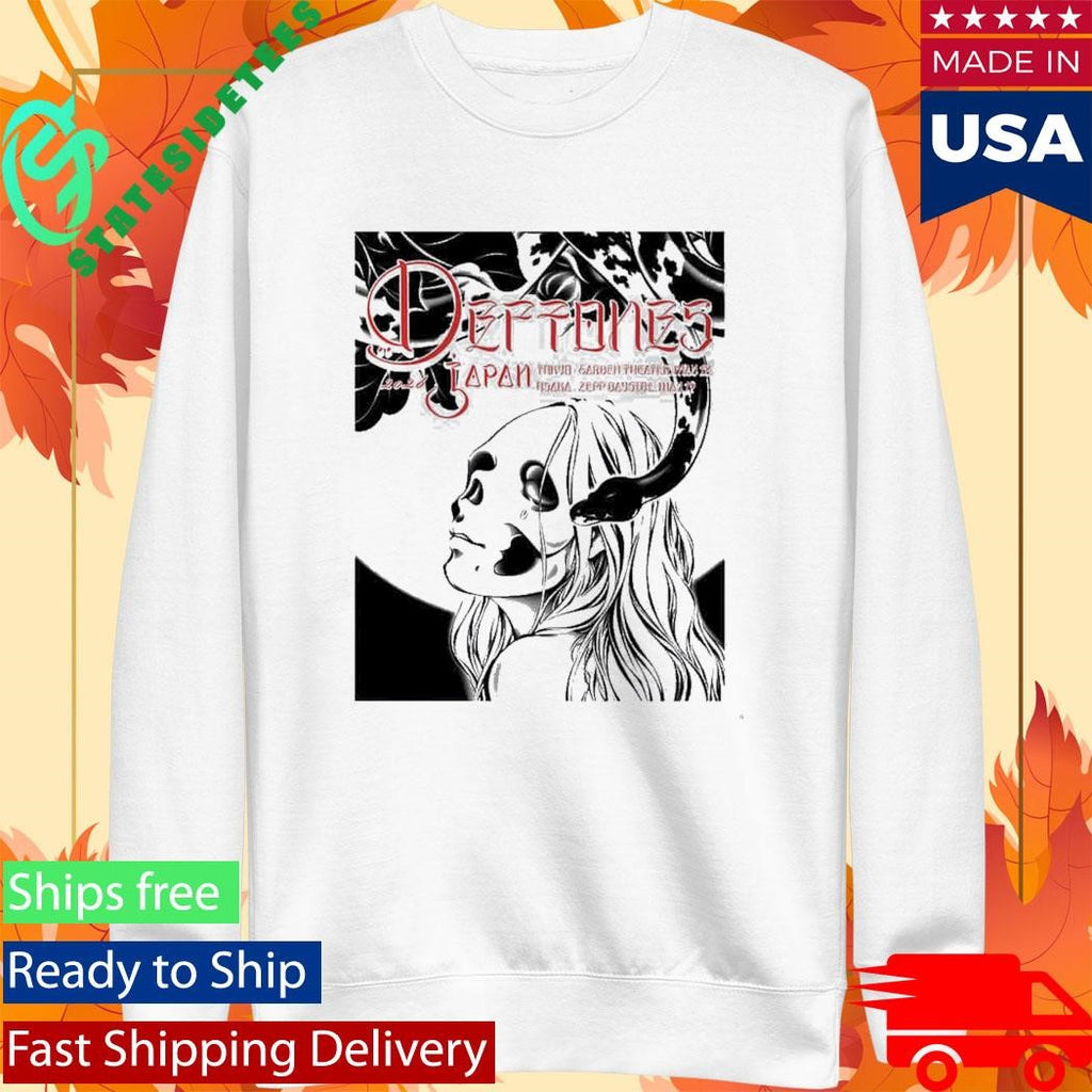 Deftones Tokyo And Osaka Japan 2026 Official Poster For Show At Garden Theater And Zepp Bayside On May 18-19 T-Shirt