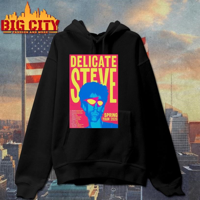 Delicate Steve Announces Spring Tour 2026 Poster Shirt