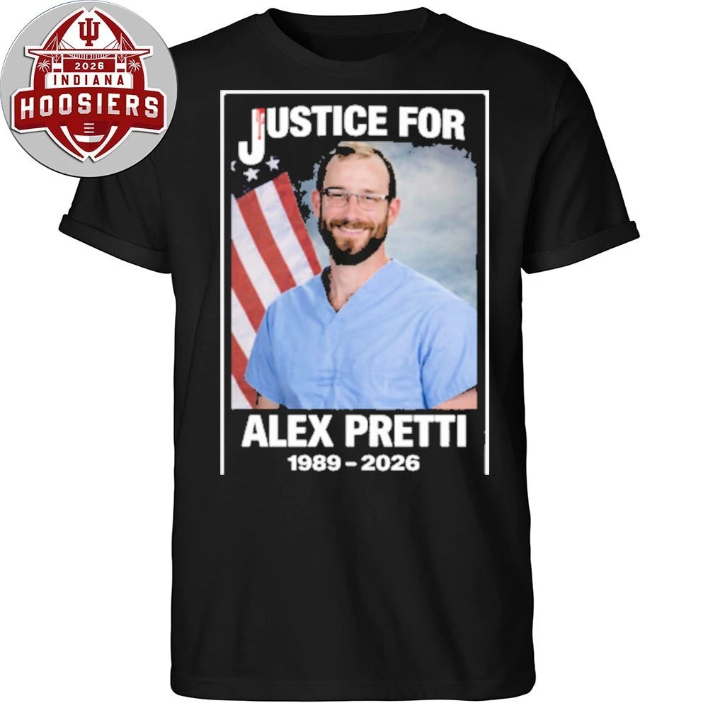 Demanding justice for Alex Jeffery Pretti 1988-2026 American Flag Hoodie T-Shirt