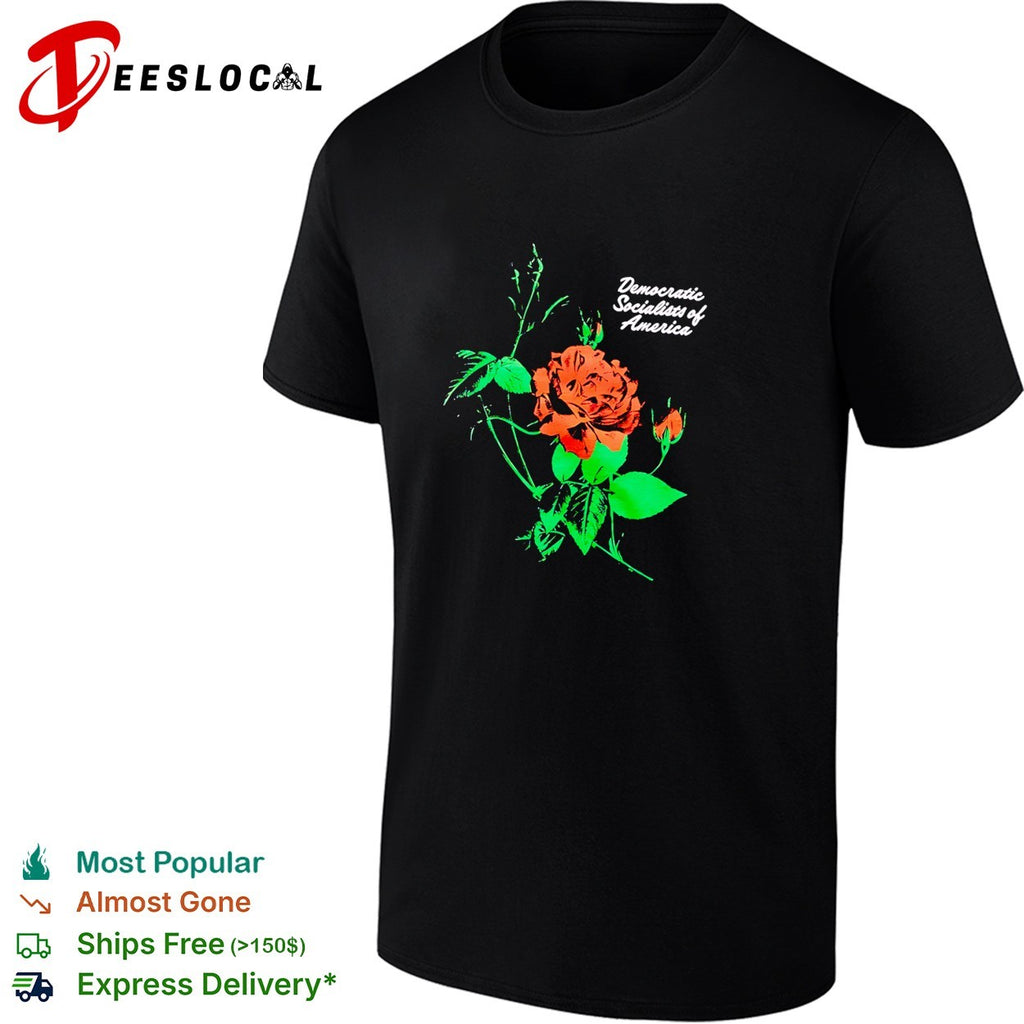 Democratic Socialists of America rose shirt