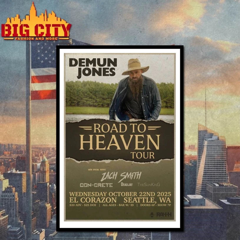 Demun Jones Fall Tour 2025 El Corazon Seattle WA Poster Shirt