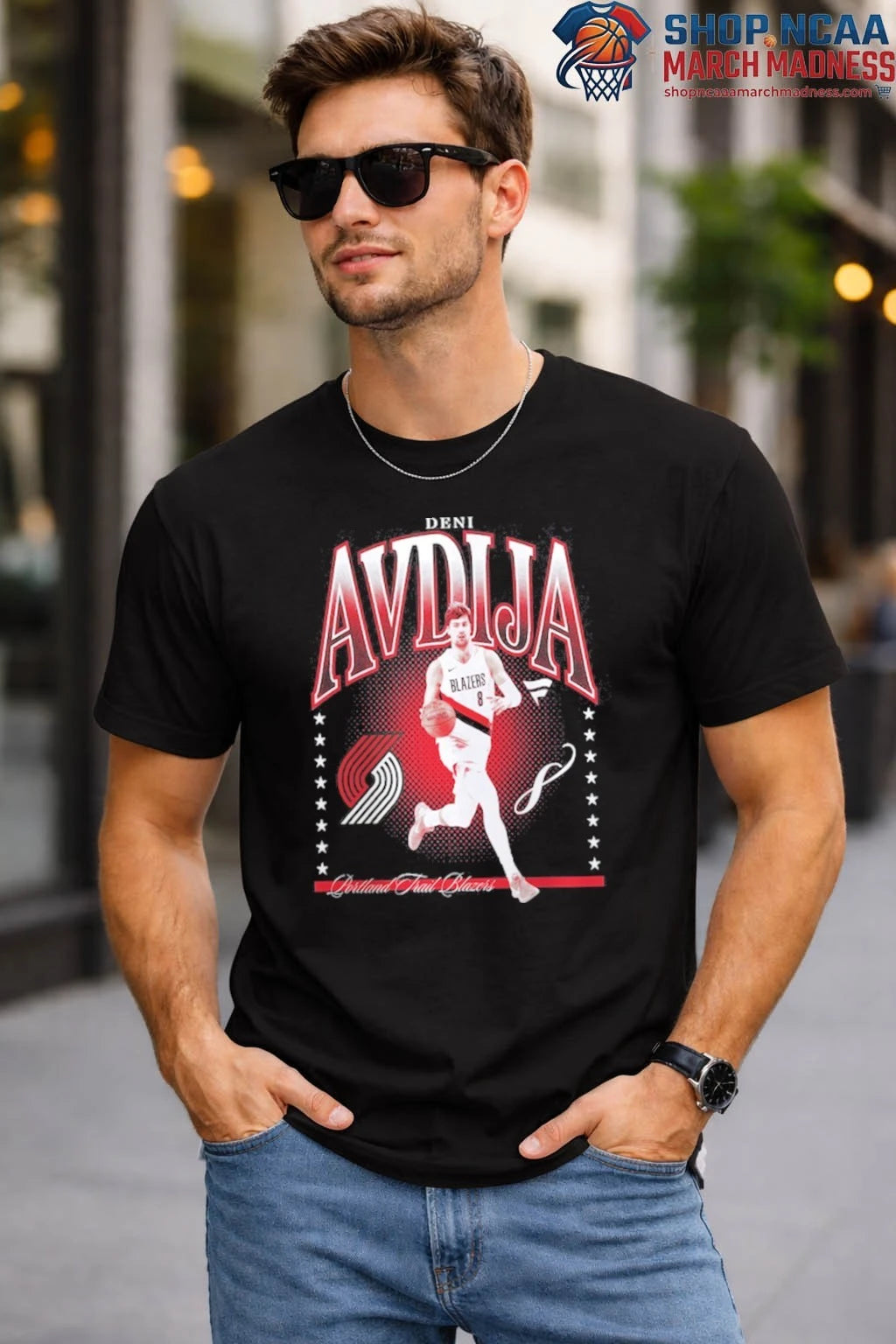 Deni Avdija Portland Trail Blazers Hype T-Shirt