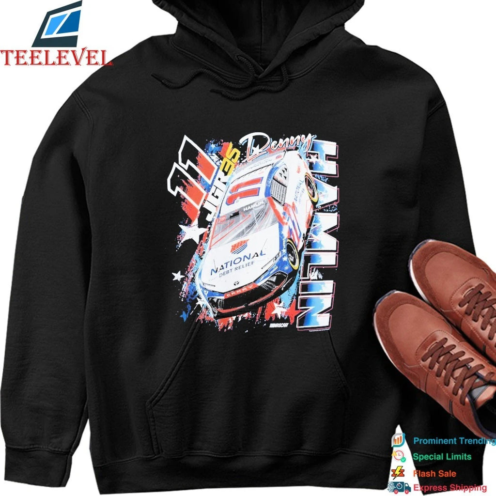 Denny Hamlin Joe Gibbs Racing Team #11 Debt Relief Shirts
