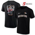 Denver Broncos x Harley Davidson Santa Claus who’s on the bad list graphic shirt