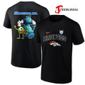 Denver Broncos x Monster Inc Funday cartoon shirt