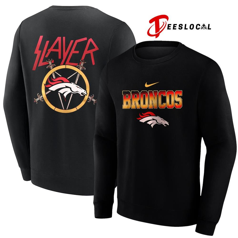 Denver Broncos x Slayer logo shirt