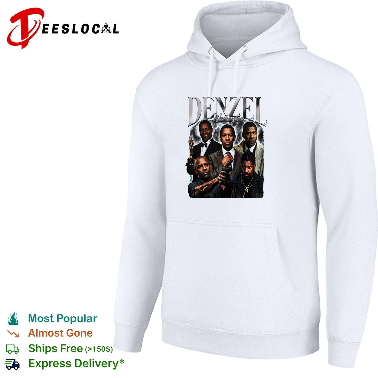 Denzel Washington movie collage shirt