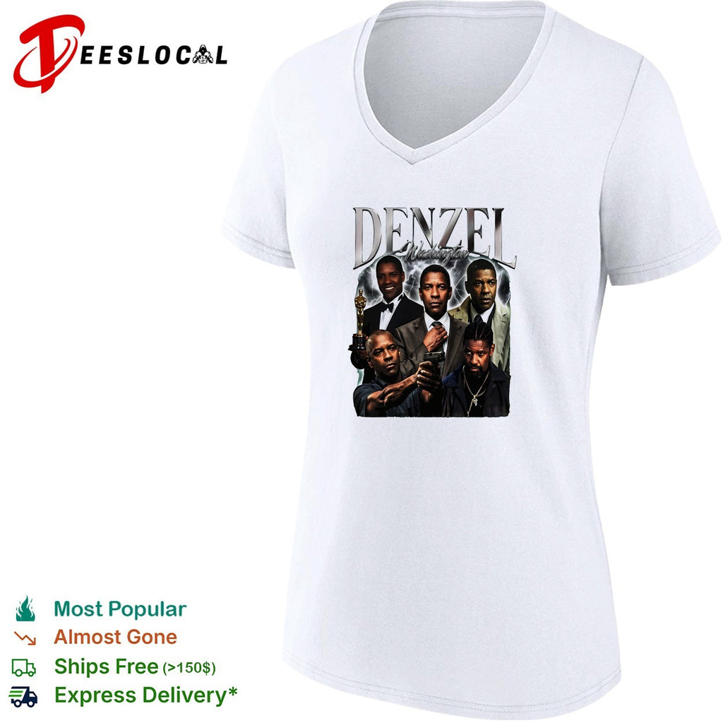 Denzel Washington movie collage shirt