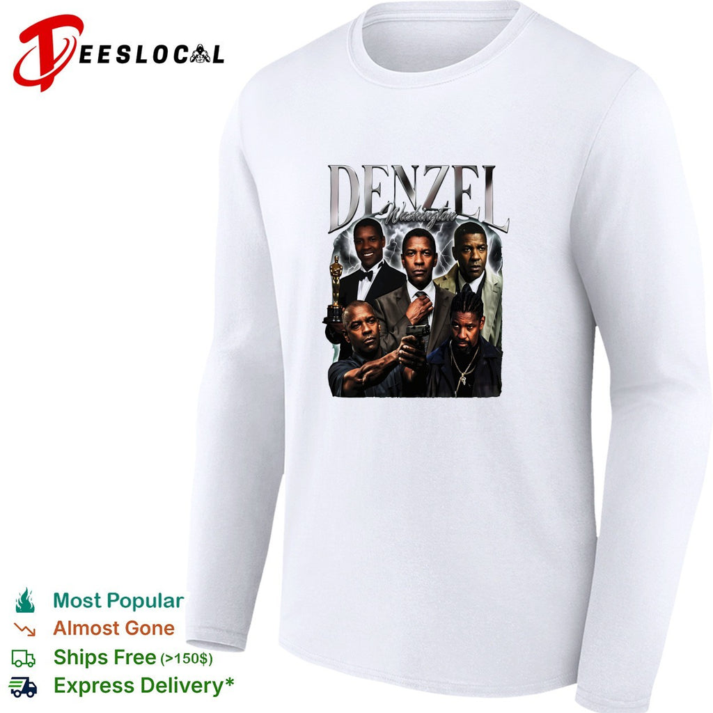 Denzel Washington movie collage shirt