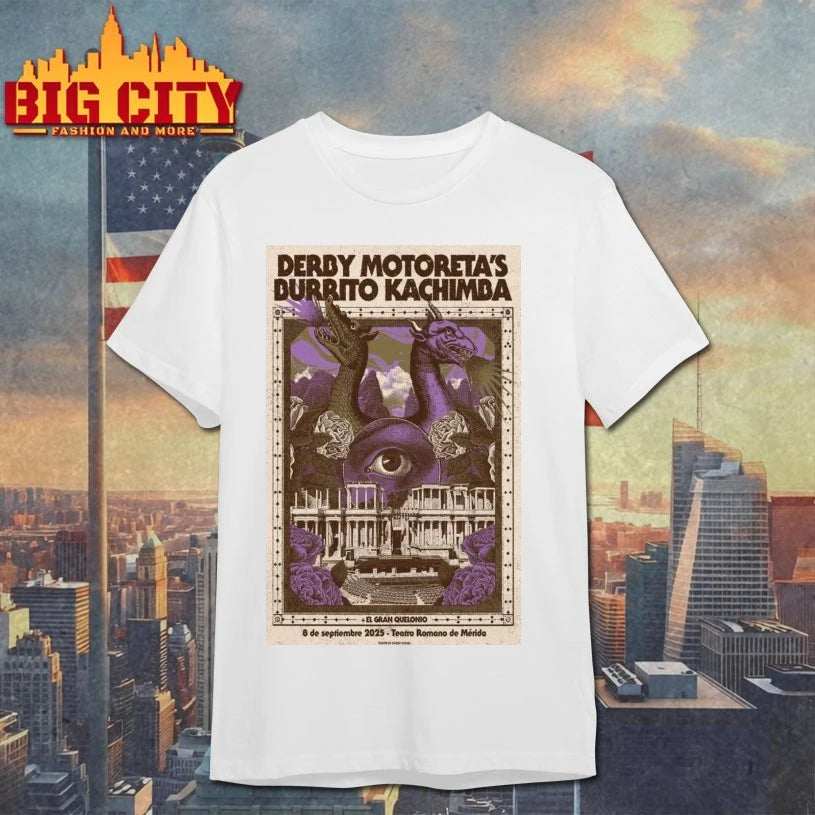 Derby Motoreta’s Burrito Kachimba Sept 8 2025 Poster shirt