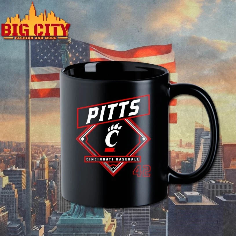 Derrick Pitts Cincinnati Bearcats Baseball T-shirt