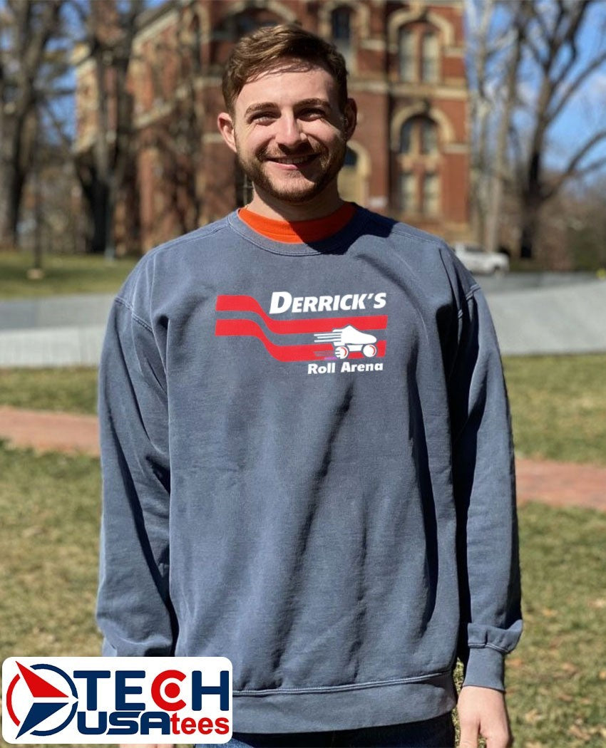 Derrick’s Roll Arena shirt