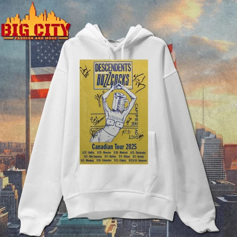 Descendent &amp; Buzzcocks Tour Aug &amp; Sept 2025 Signed Poster shirt