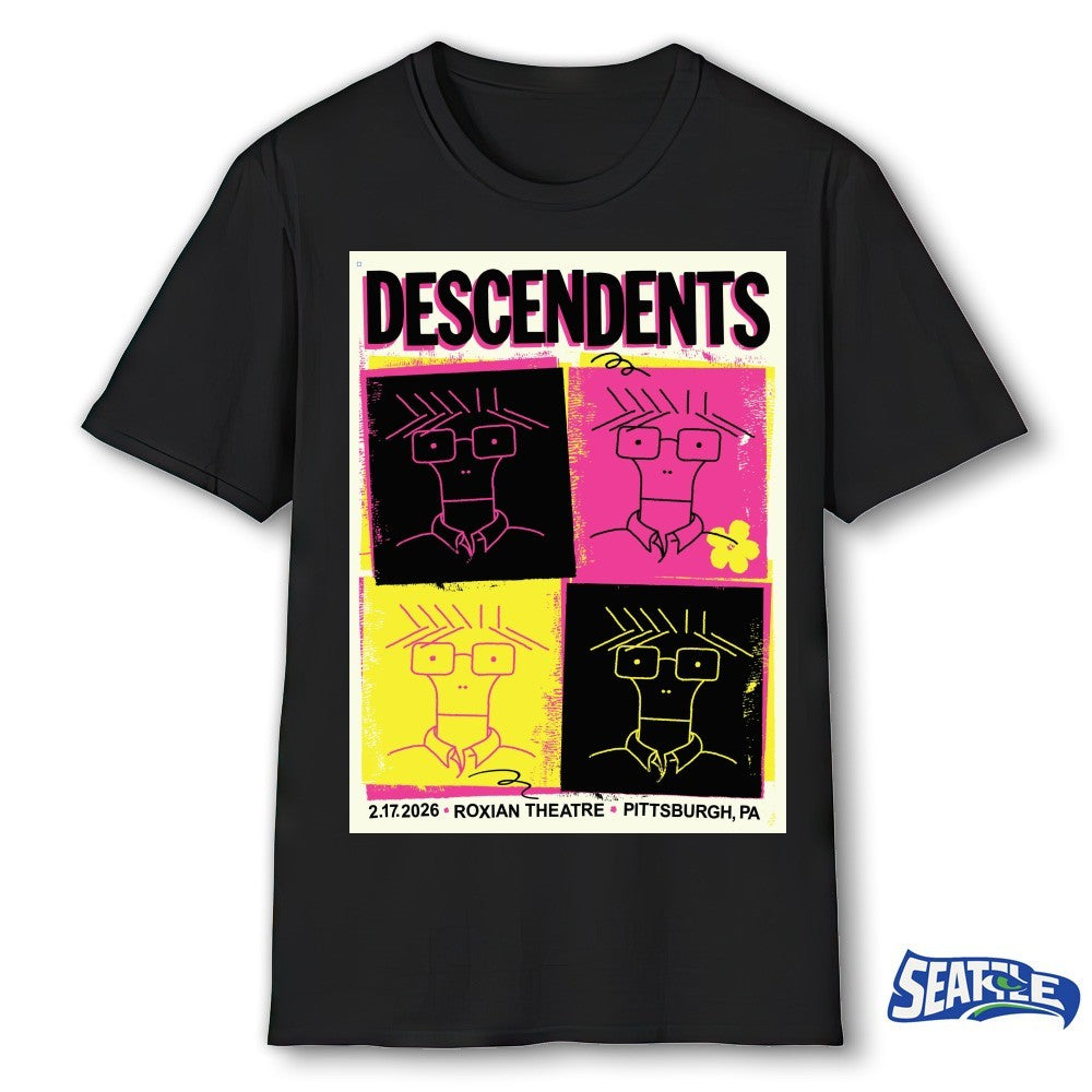 Descendents 2.17.2026 Roxian Theatre Pittsburgh, PA Poster Fans shirt