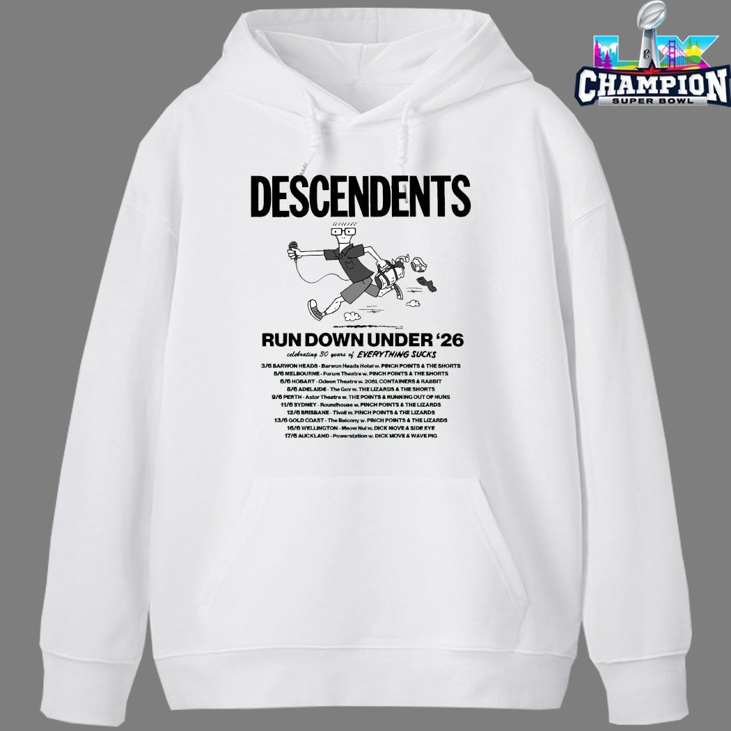 Descendents Down Under Tour 2026 Dates 30 Years Of Everything Sucks T-shirts