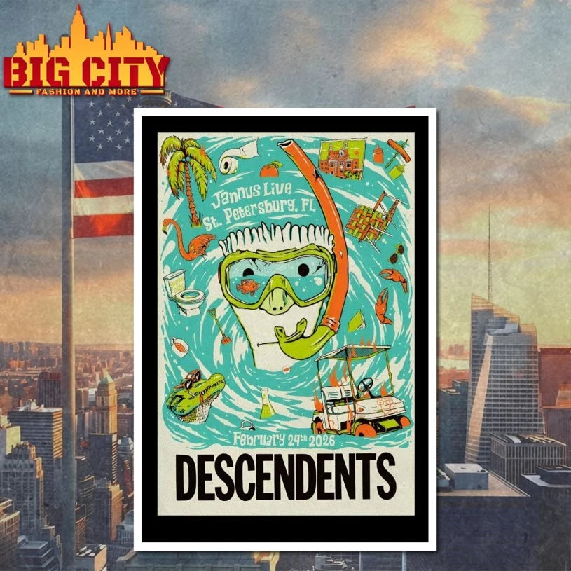 Descendents Event St. Petersburg FL On Feb 24 2026 Poster T-shirt