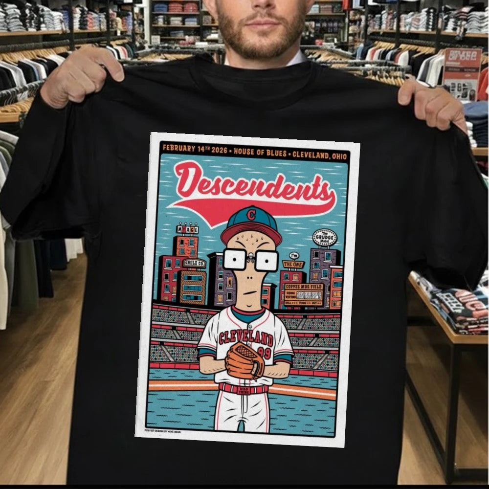 Descendents Feb 14TH 2026 Cleveland, OHIO Poster Shirt