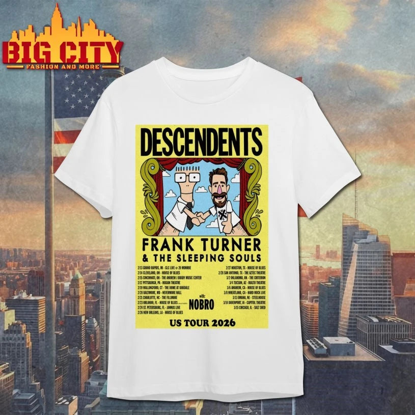 Descendents + Frank Turner &amp; The Sleeping Souls US Tour 2026 Poster Shirt