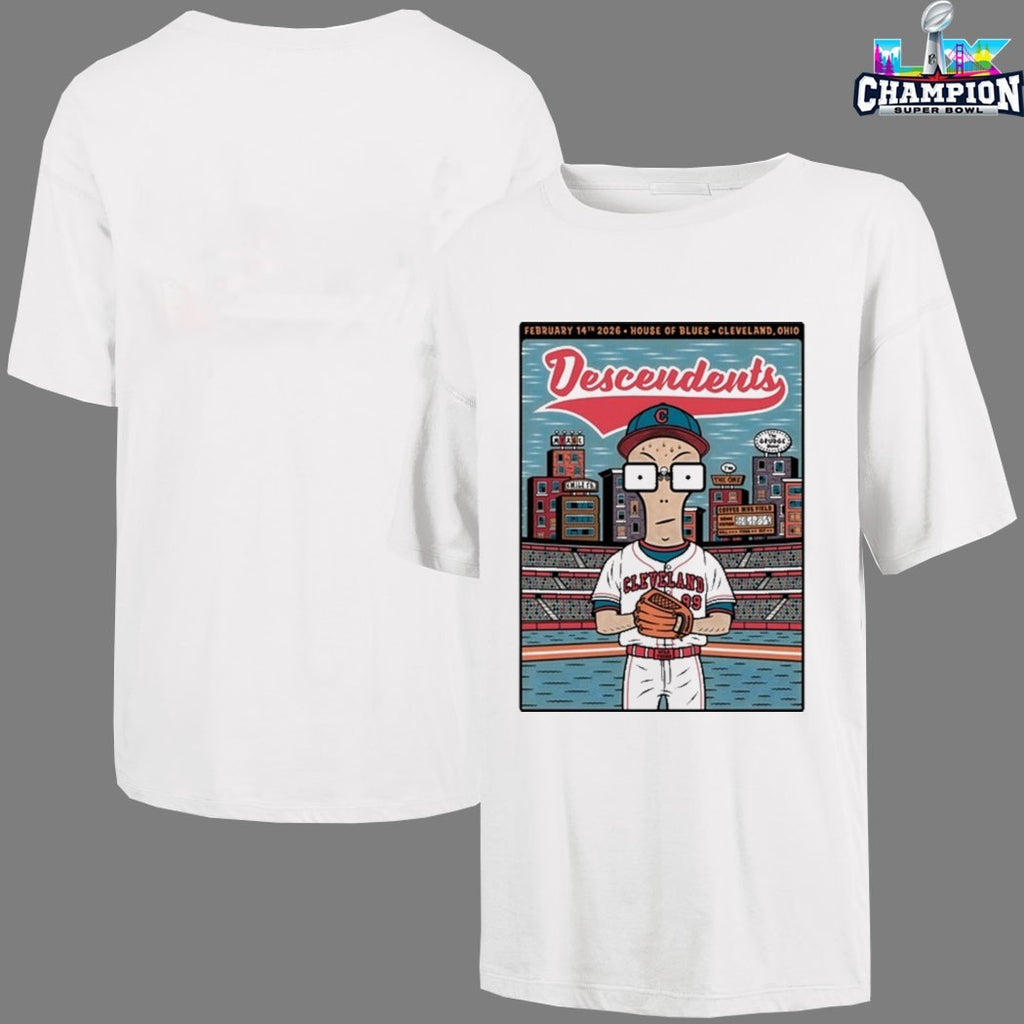 Descendents In Cleveland Guardians Ohio On Feb 14 2026 House Of Blues T-shirts