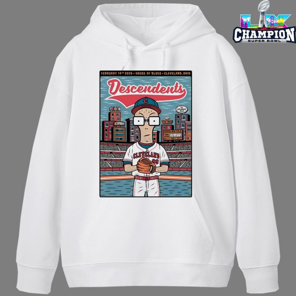 Descendents In Cleveland Guardians Ohio On Feb 14 2026 House Of Blues T-shirts