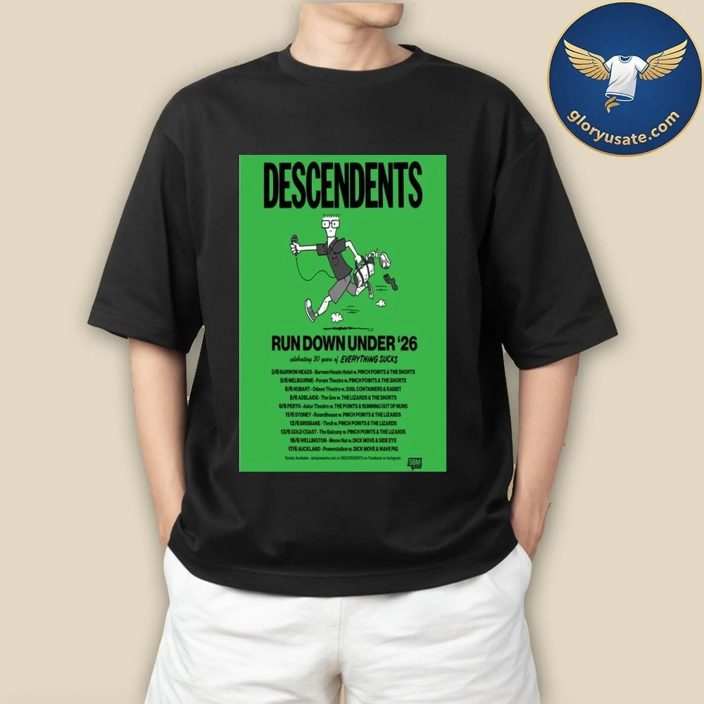Descendents Run Down Under 2026 Poster Shirt