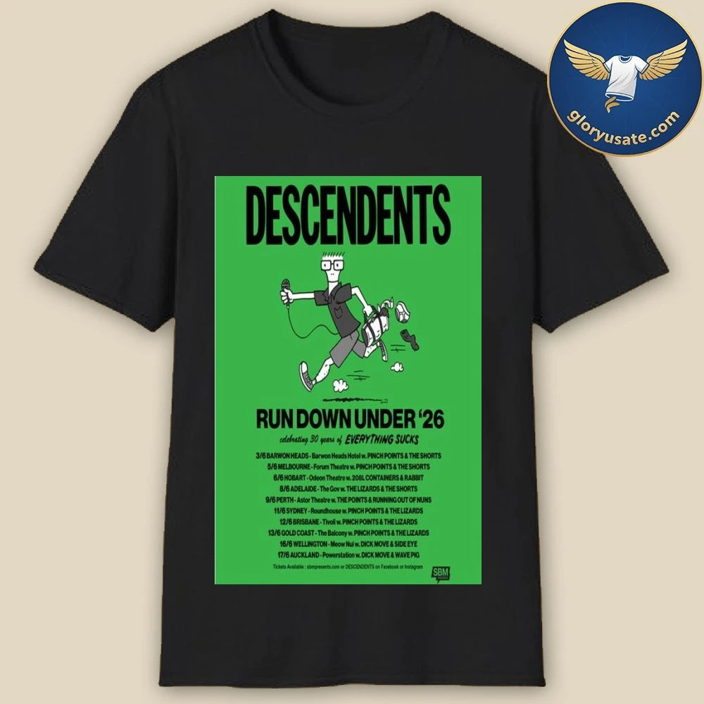 Descendents Run Down Under 2026 Poster Shirt