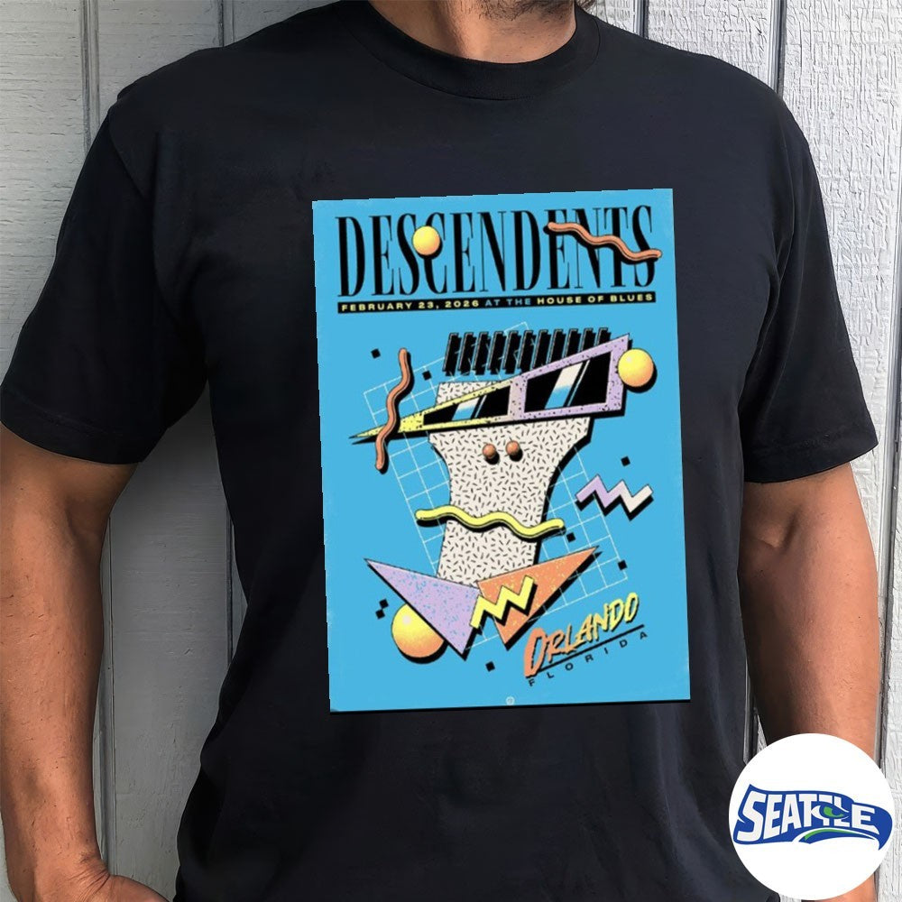 Descendents Tonight Show House Of Blues On February 23 2026 Orlando Florida Poster shirt