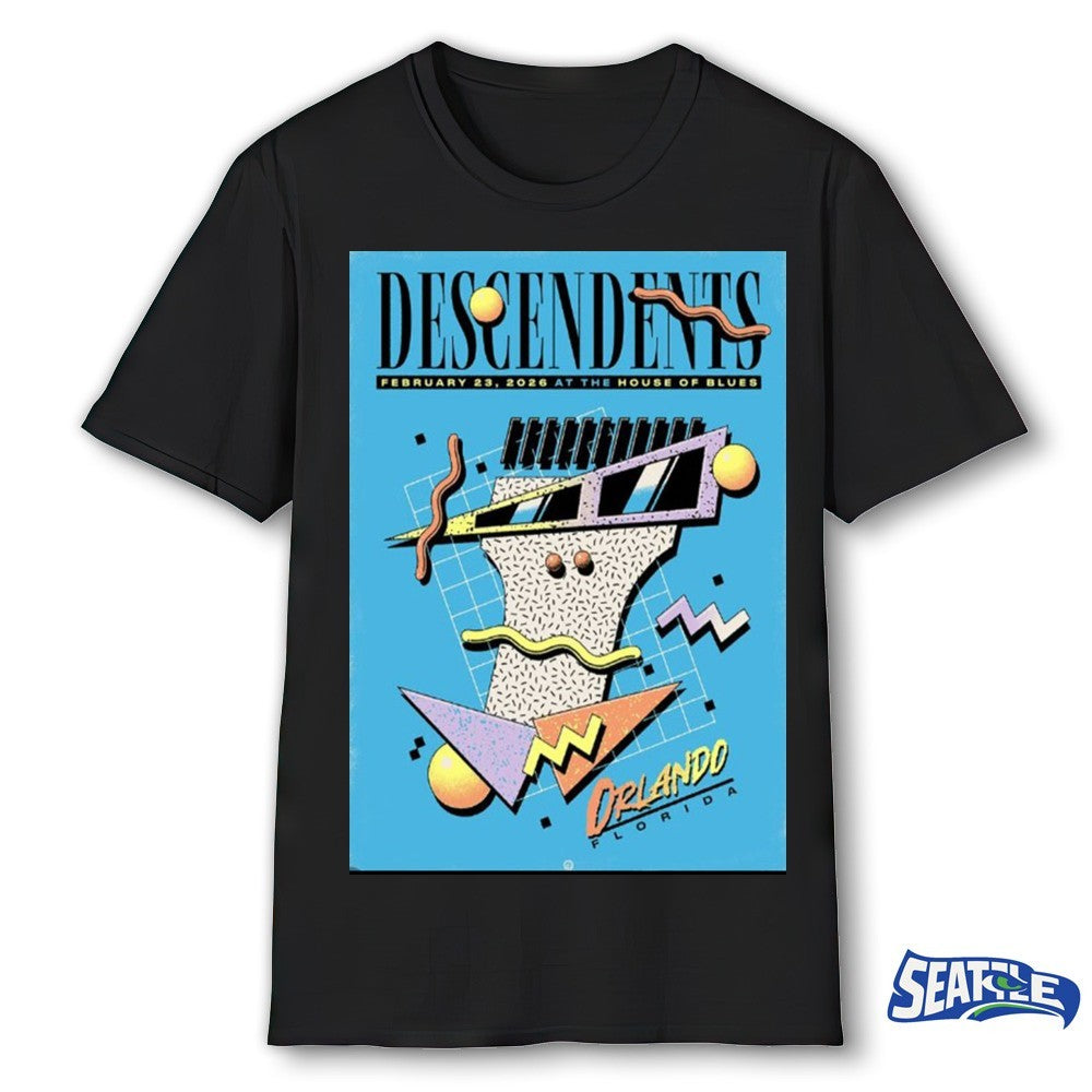 Descendents Tonight Show House Of Blues On February 23 2026 Orlando Florida Poster shirt