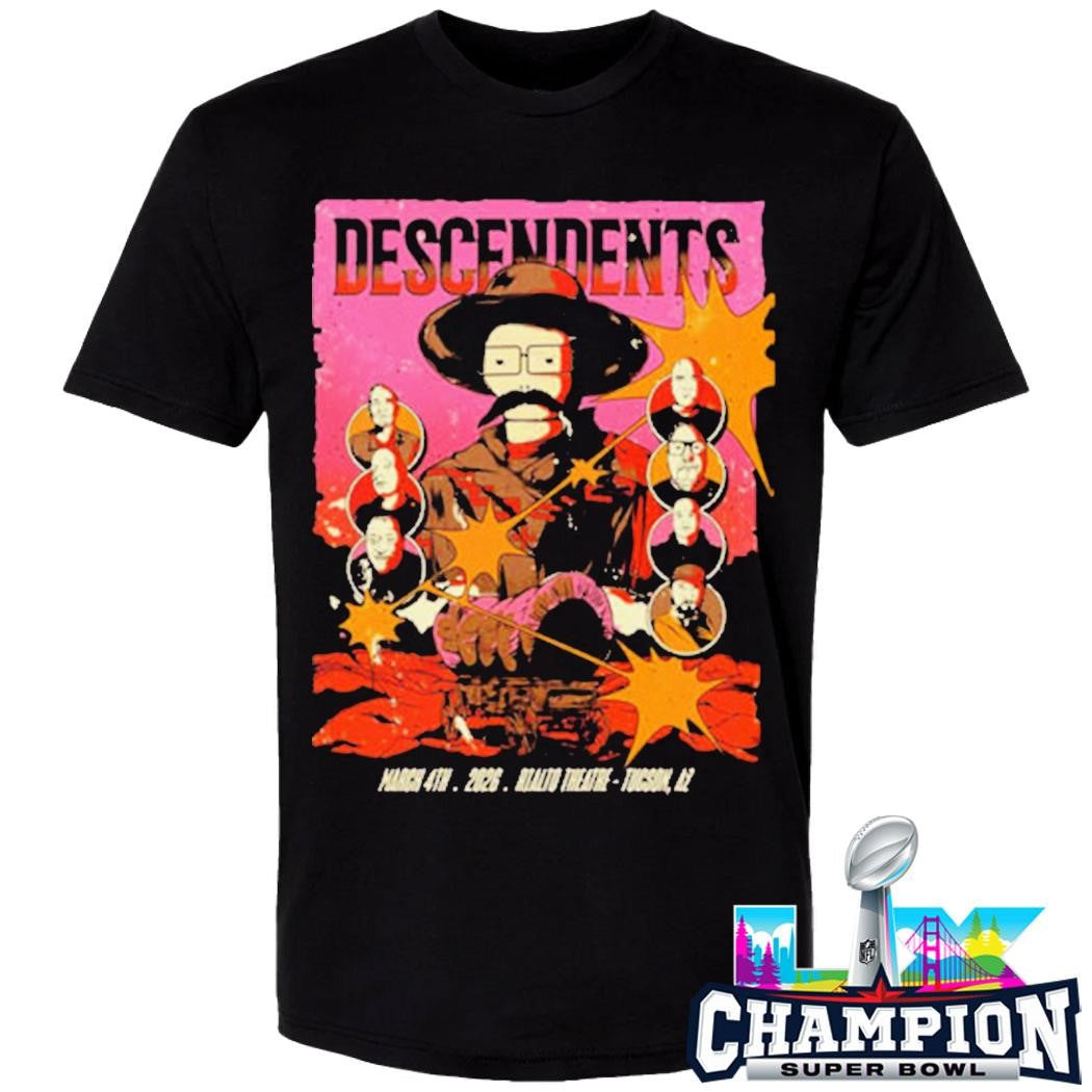 Descendents Venue Poster Show Tonight At Rialto Theatre On March 4 2026 Tucson Az Shirt