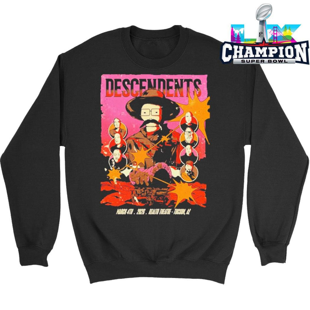 Descendents Venue Poster Show Tonight At Rialto Theatre On March 4 2026 Tucson Az Shirt