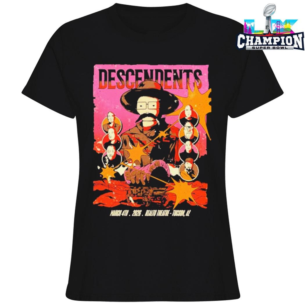 Descendents Venue Poster Show Tonight At Rialto Theatre On March 4 2026 Tucson Az Shirt