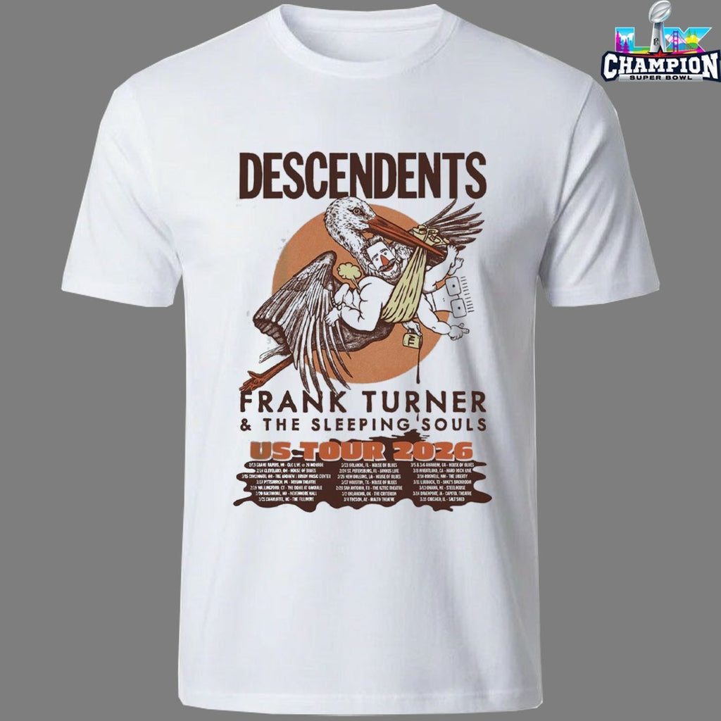 Descendents With Frank Turner And The Sleeping Souls US Tour 2026 Dates T-Shirts