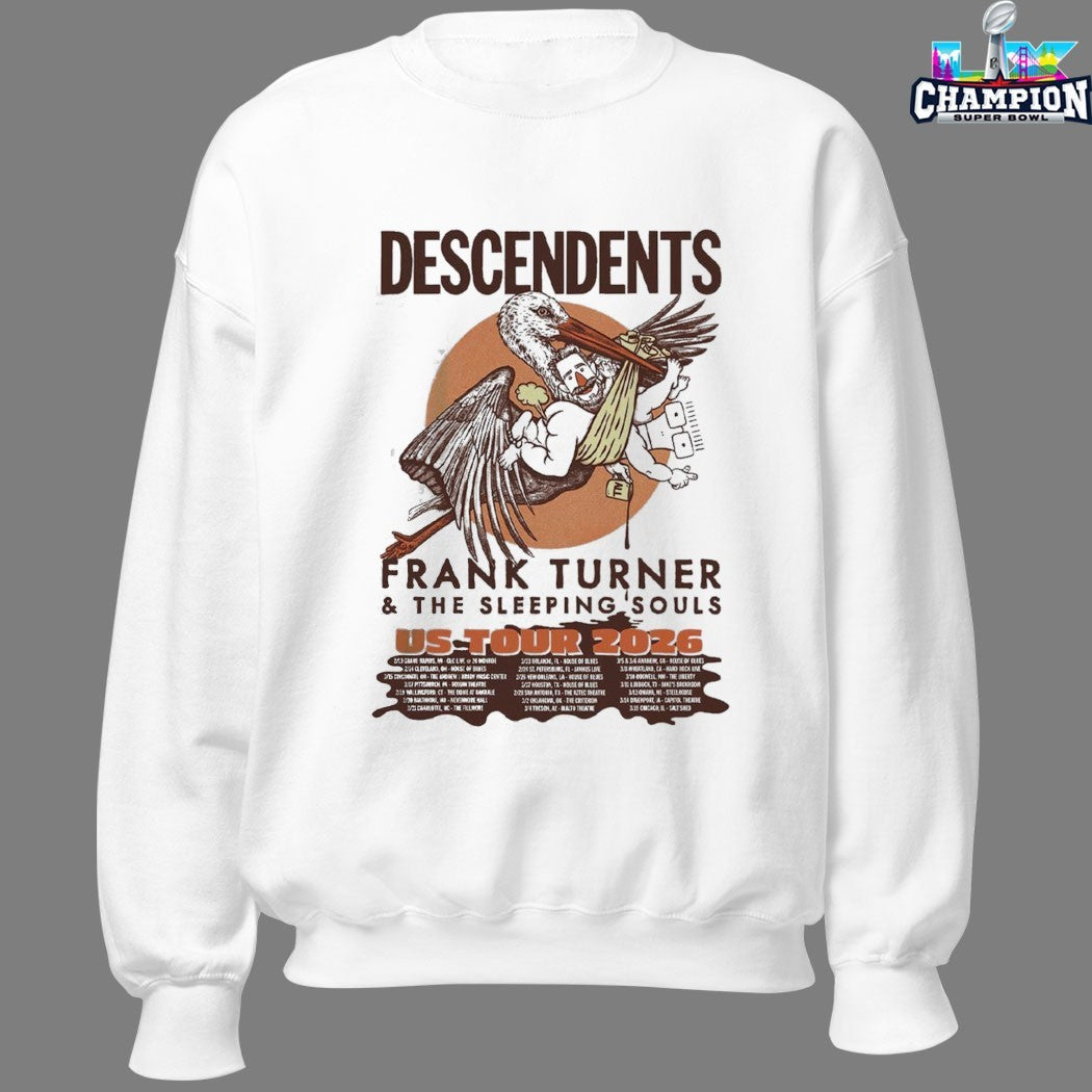 Descendents With Frank Turner And The Sleeping Souls US Tour 2026 Dates T-Shirts