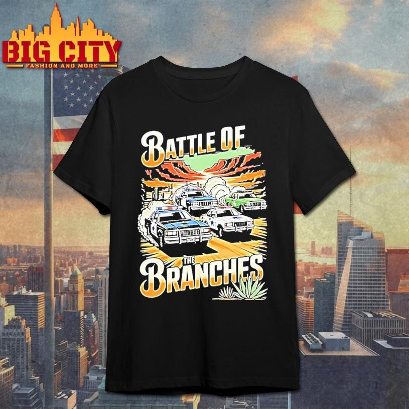 Desert Race Battle Of The Branches Police Car Vintage Shirt