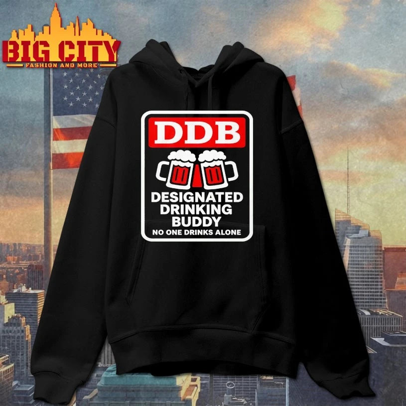 Designated Drinking Buddy No One Drinks Alone Ddb shirt