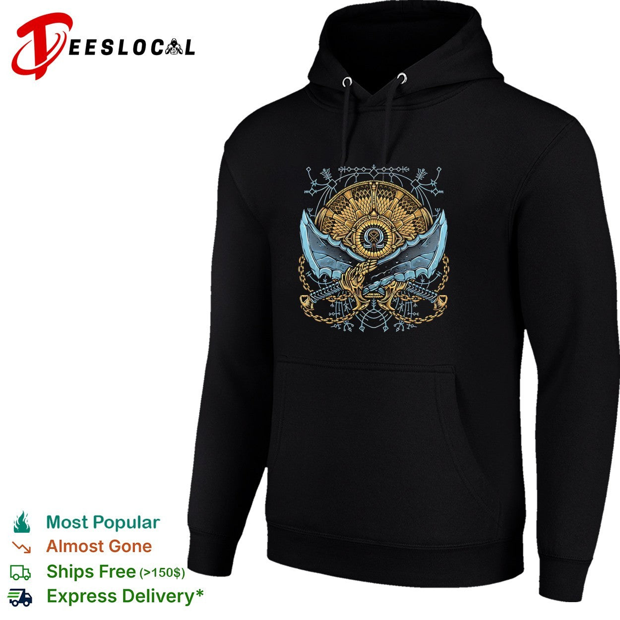 Destiny of the God God of War featuring the Blades of Chaos shirt