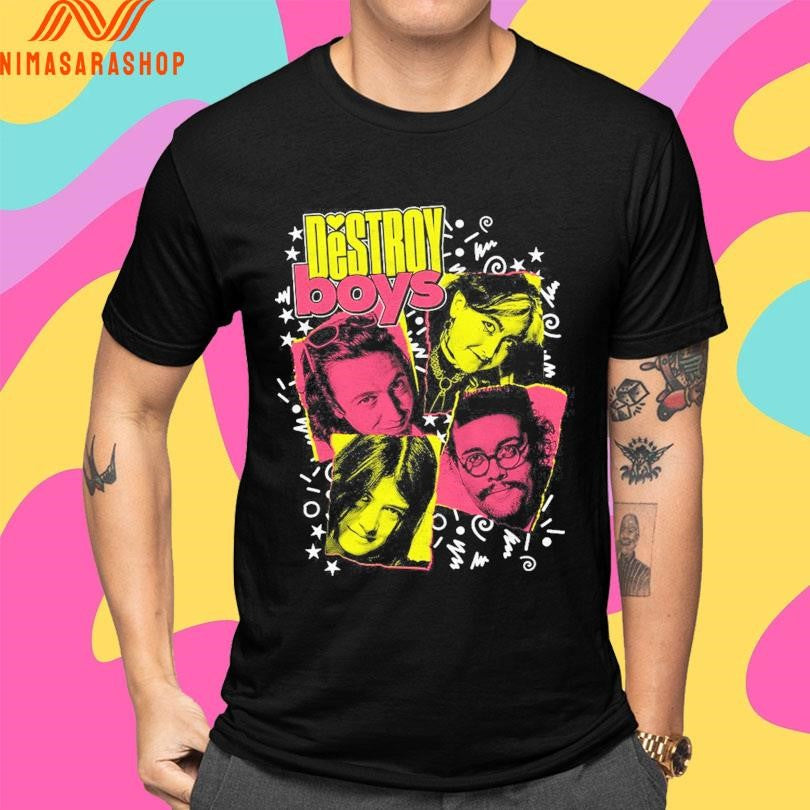 Destroy Boys Tiger Beat Black Tour Shirts