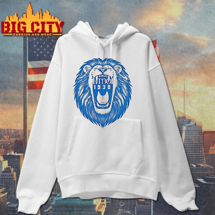 Detroit Lions 1930 Vintage Roaring Lion Baseball Shirt