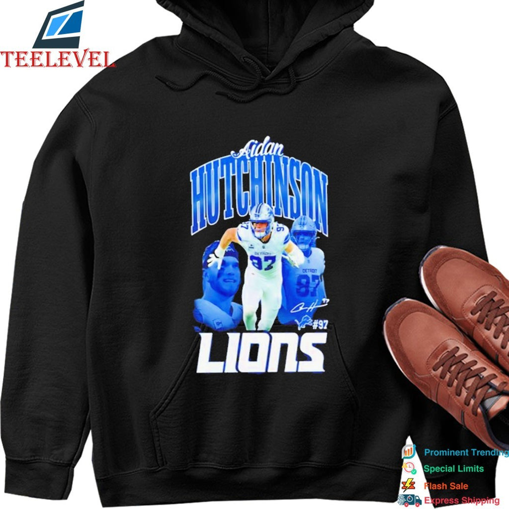 Detroit Lions Aidan Hutchinson Triple Pic #97 T-shirts