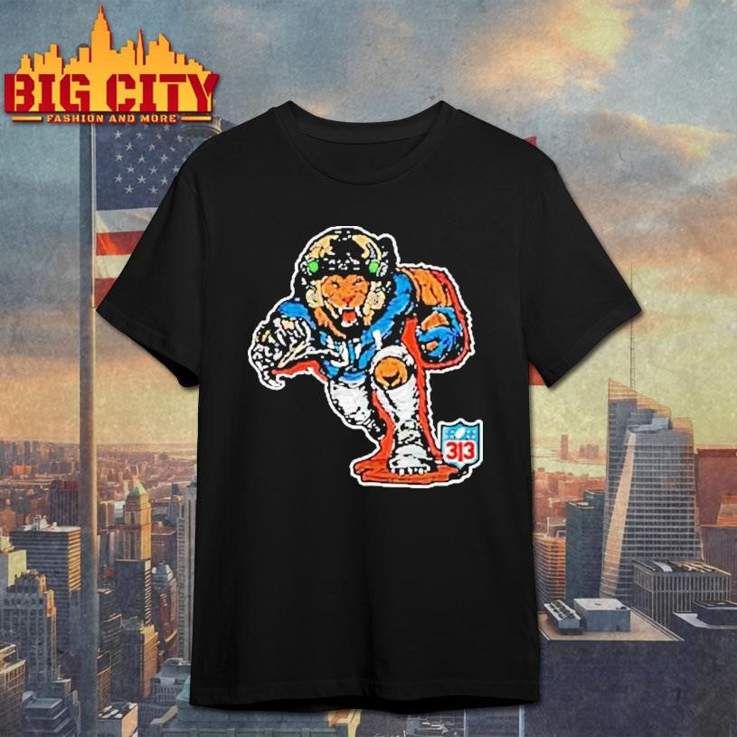 Detroit Lions Football 313 Soldier Mascot Shirt