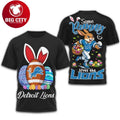Detroit Lions “Some Bunny Loves The Lions” Easter Football Two Sided Shirt